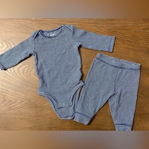 Carter's Navy and White Striped Baby Matching Set